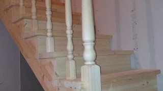 Монтаж деревянной лестницы, Новосибирск (ул. Лесная)